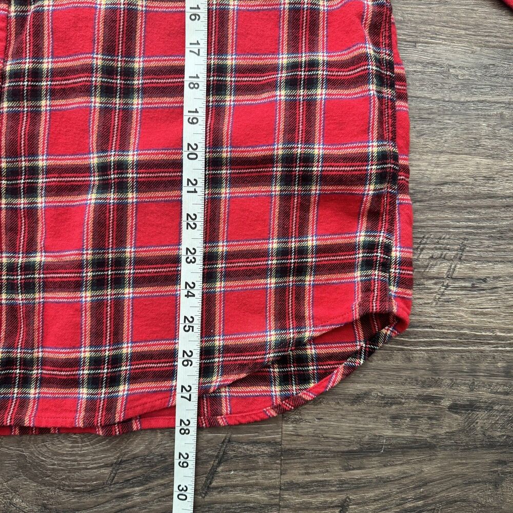 Old Navy Flannel Plaid LS Shirt Mens XL Multicolor Classic Regular Fit Button Up - Picture 5 of 9